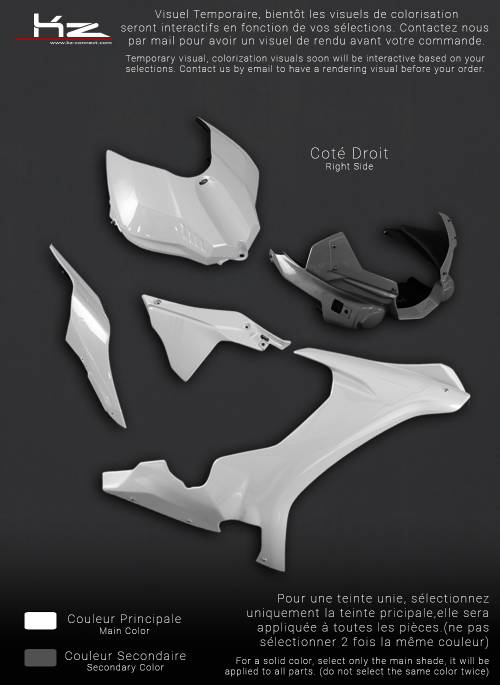 Pack CBR 1000 RR - Blanc - Fix 1/4 de Tour