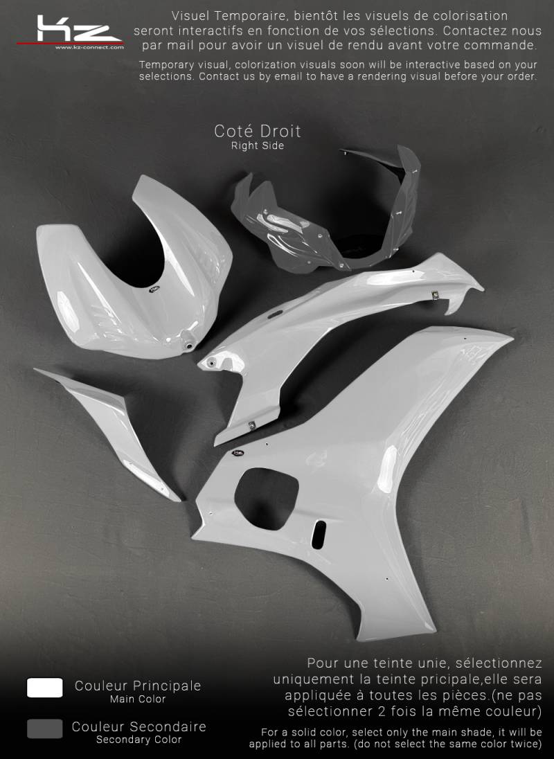 Pack CBR 1000 RR - Blanc - Fix 1/4 de Tour