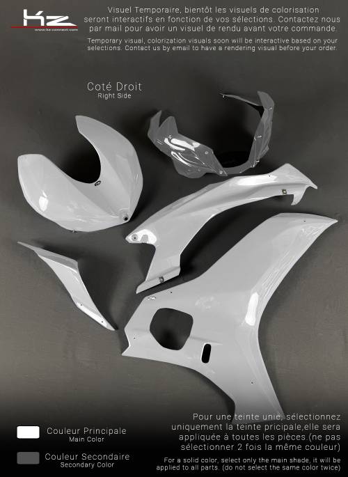 Pack CBR 1000 RR - Blanc - Fix 1/4 de Tour