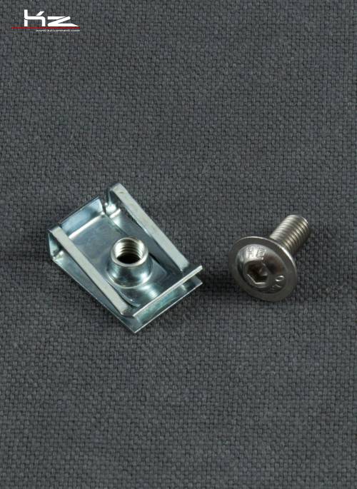 Kit M5 wide-head stainless steel screw + staple