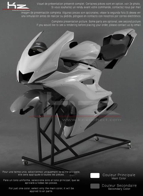 Pack Yamaha YZF R6 2006-07 y 2008-16 - Look 2017