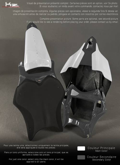 Rear Pack Yamaha YZF R6 2008-16 Look 2017