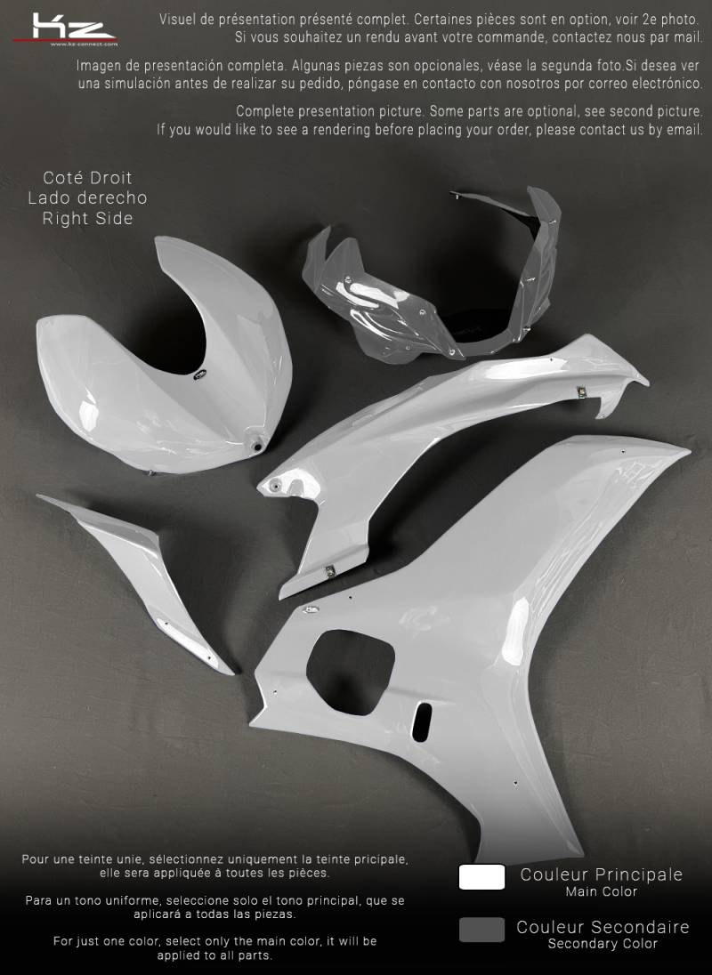 Slide Pack Yamaha YZF R6 2006-16 Look 2017