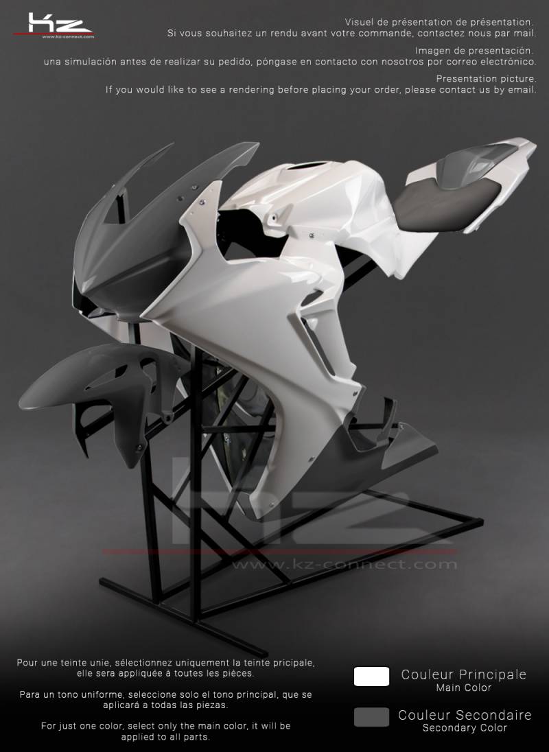 Pack CBR 1000 RR - Blanc - Fix 1/4 de Tour